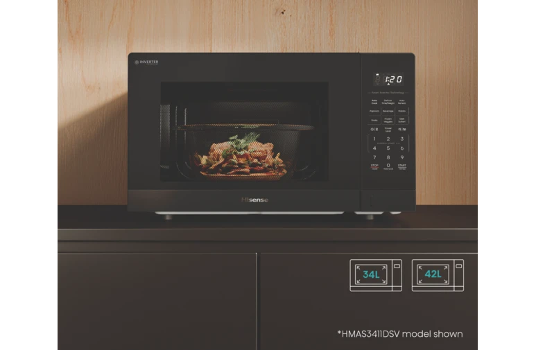 Hisense 34L 1100W Inverter Microwave Dark Stainless Steel HMAS3411DSV hisense-34l-1100w-inverter-microwave-dark-stainless-steel-hmas3411dsv