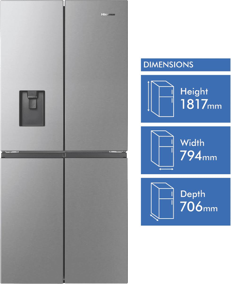 Hisense 507L PureFlat French Door HRCD512SW