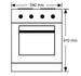 Chef-CFG504SBLP-54cm-Freestanding-LPG-Gas-OvenStove-dimension-high